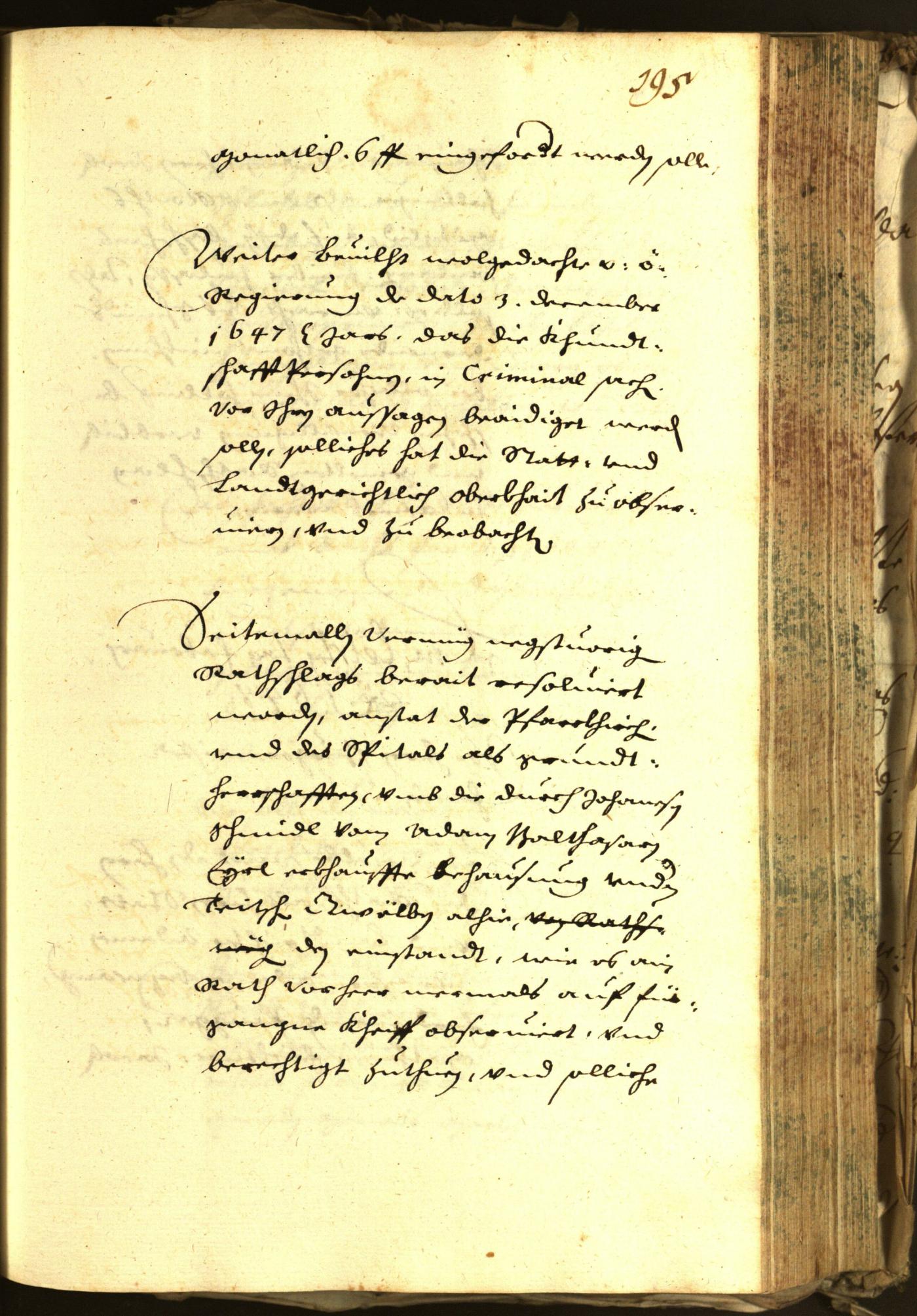 Stadtarchiv Bozen - BOhisto Ratsprotokoll 1648 