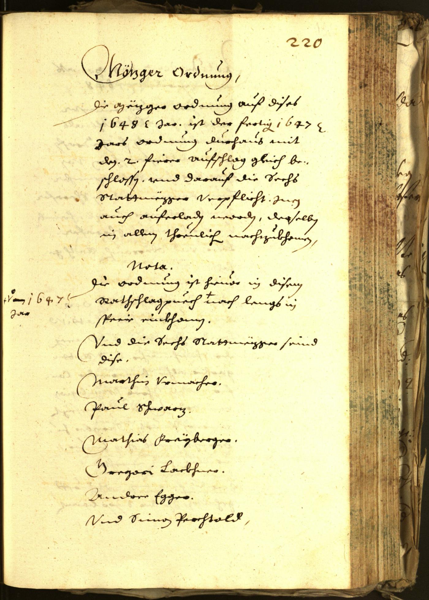 Civic Archives of Bozen-Bolzano - BOhisto Minutes of the council 1648 