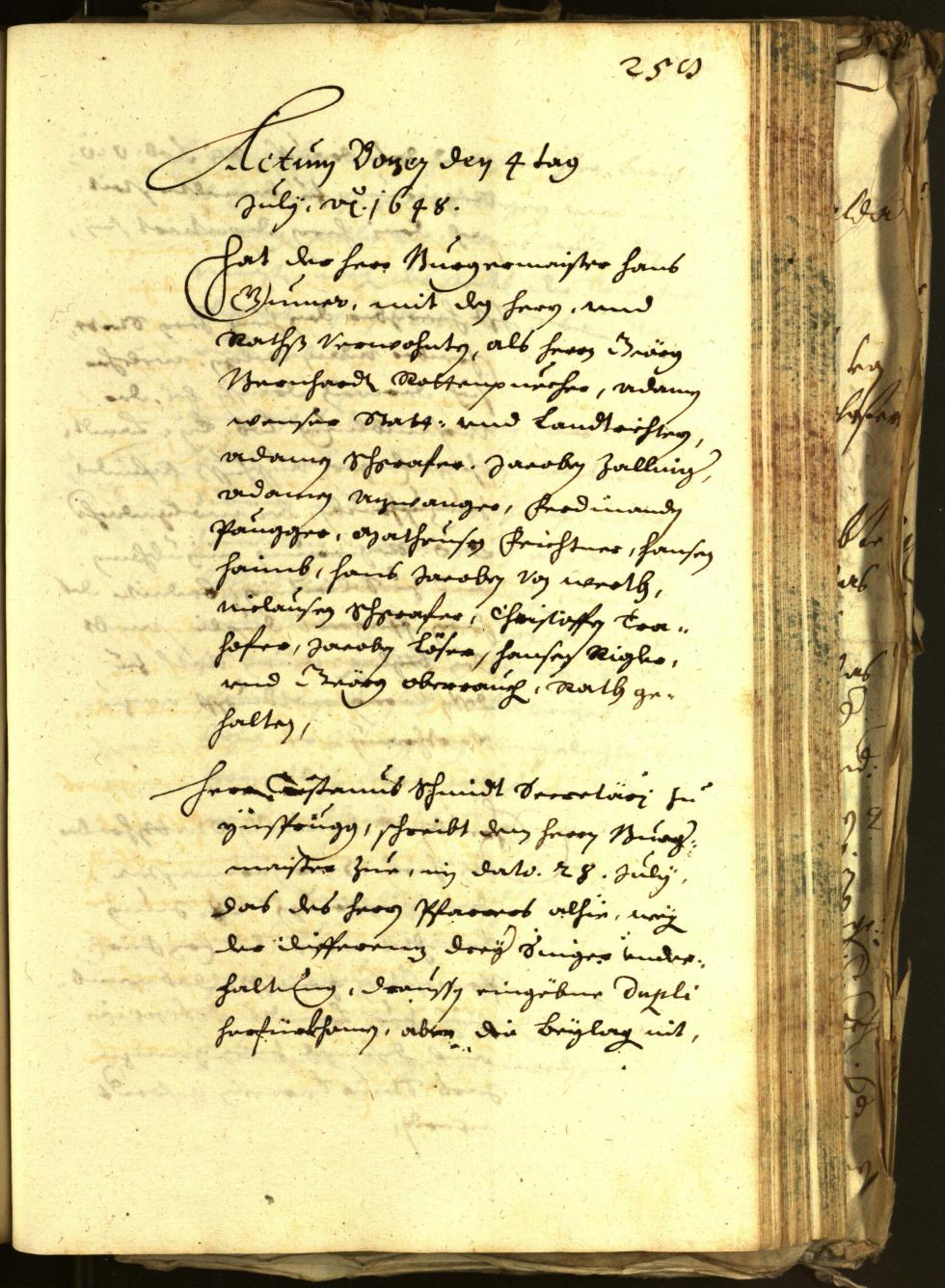 Civic Archives of Bozen-Bolzano - BOhisto Minutes of the council 1648 