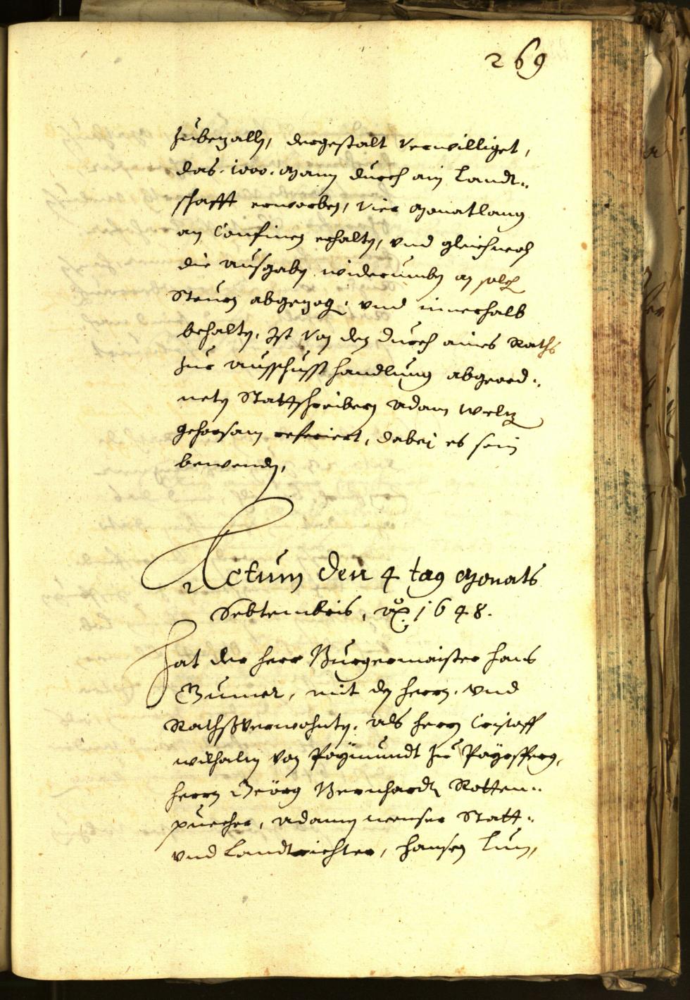 Civic Archives of Bozen-Bolzano - BOhisto Minutes of the council 1648 