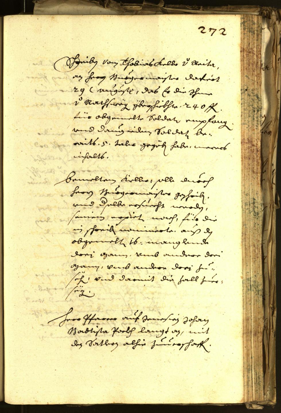 Stadtarchiv Bozen - BOhisto Ratsprotokoll 1648 