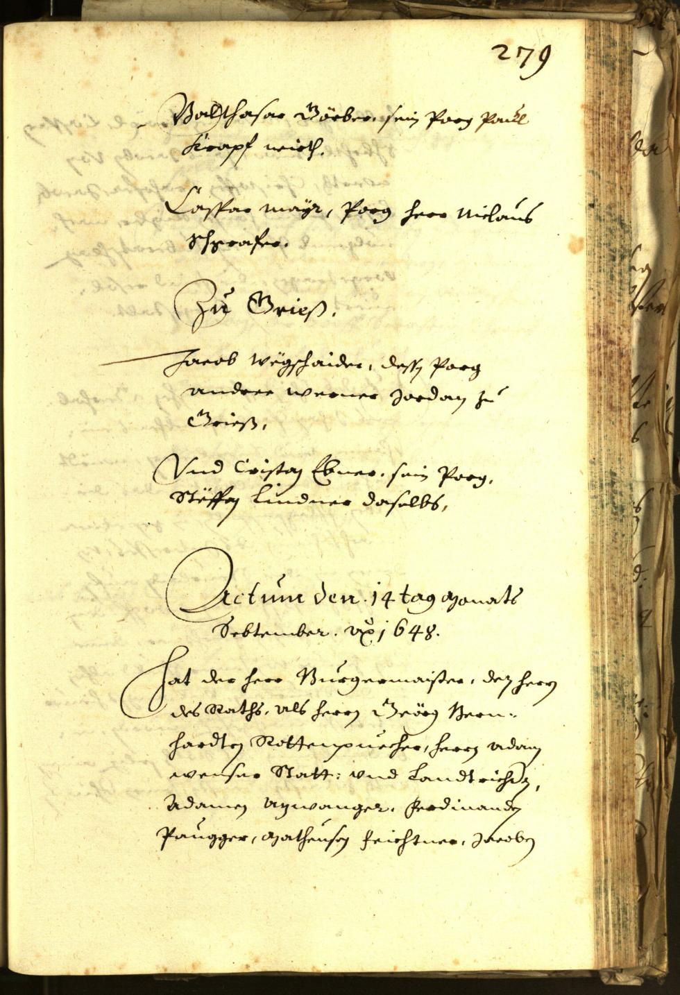 Civic Archives of Bozen-Bolzano - BOhisto Minutes of the council 1648 