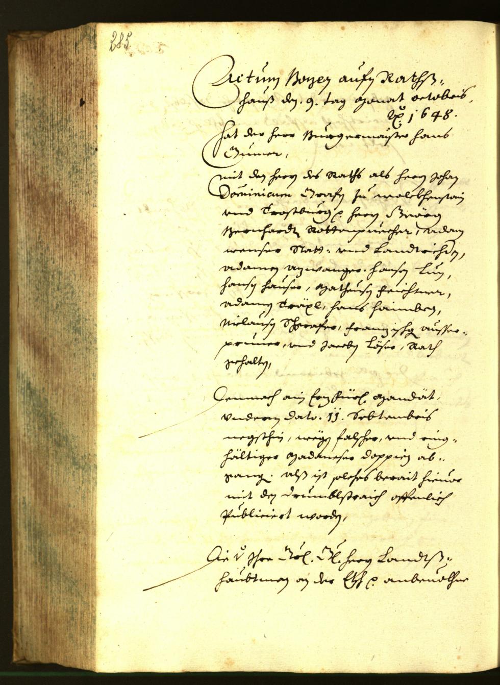 Civic Archives of Bozen-Bolzano - BOhisto Minutes of the council 1648 