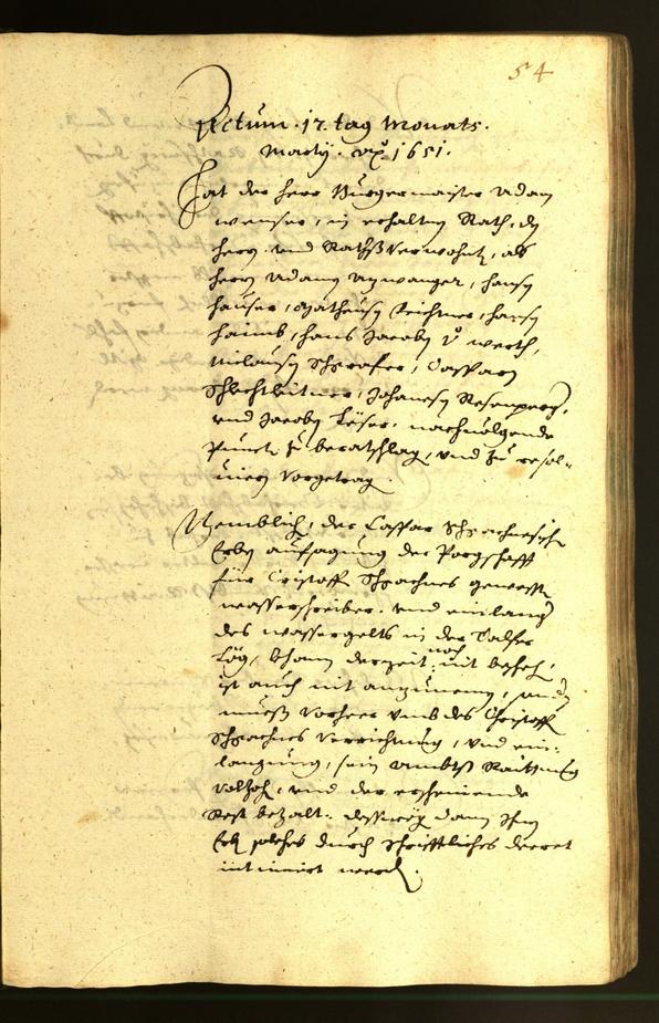 Civic Archives of Bozen-Bolzano - BOhisto Minutes of the council 1651 