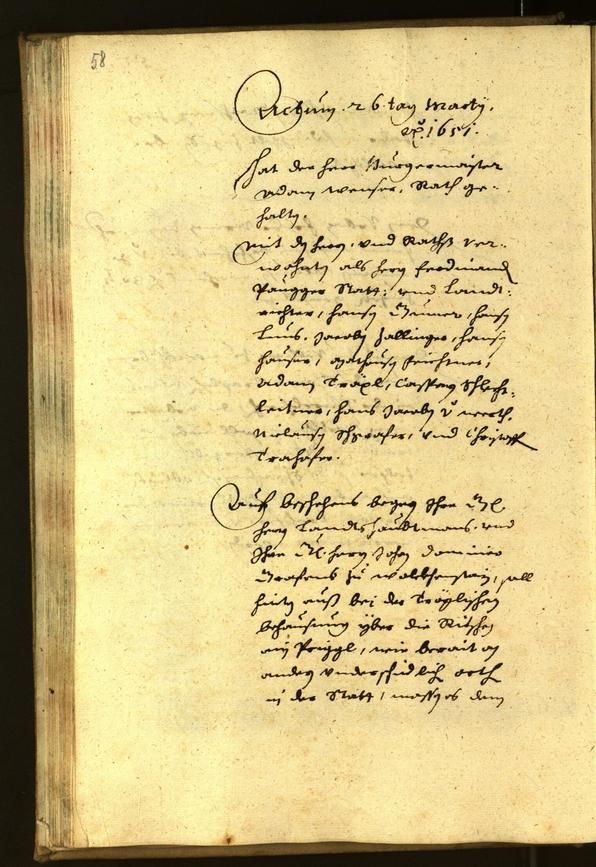 Civic Archives of Bozen-Bolzano - BOhisto Minutes of the council 1651 