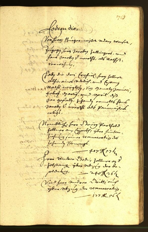 Stadtarchiv Bozen - BOhisto Ratsprotokoll 1651 