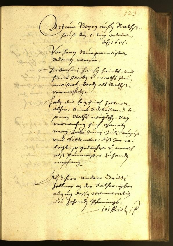 Civic Archives of Bozen-Bolzano - BOhisto Minutes of the council 1651 