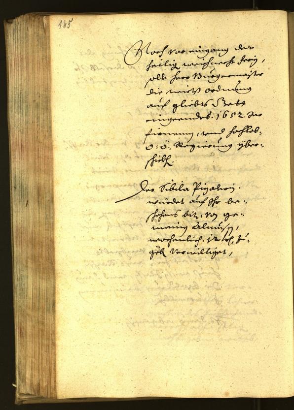 Stadtarchiv Bozen - BOhisto Ratsprotokoll 1651 