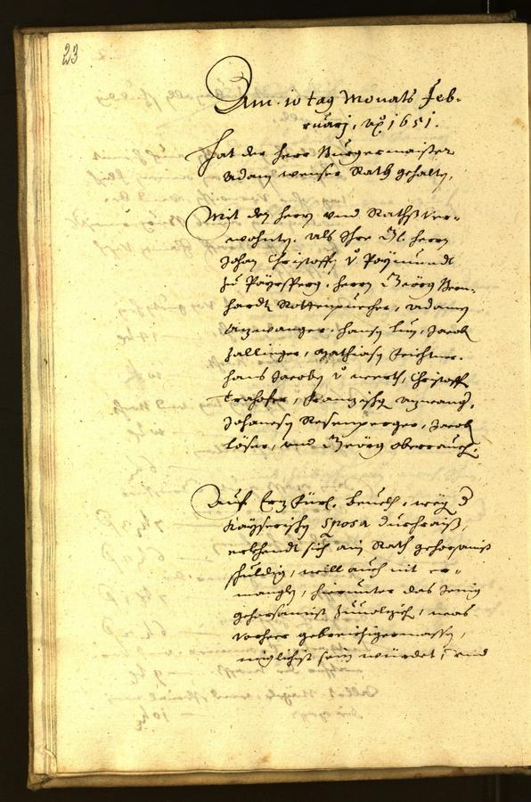 Archivio Storico della Città di Bolzano - BOhisto protocollo consiliare 1651 