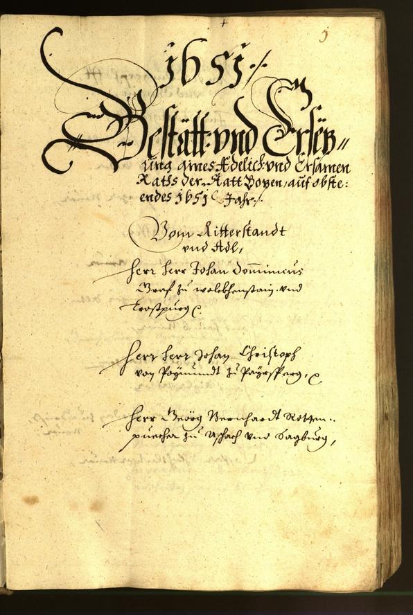 Civic Archives of Bozen-Bolzano - BOhisto Minutes of the council 1651 