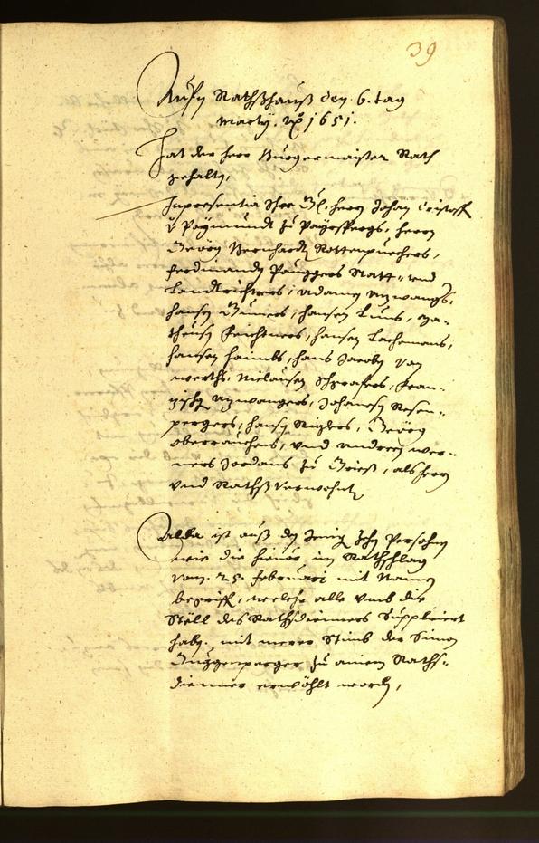 Civic Archives of Bozen-Bolzano - BOhisto Minutes of the council 1651 