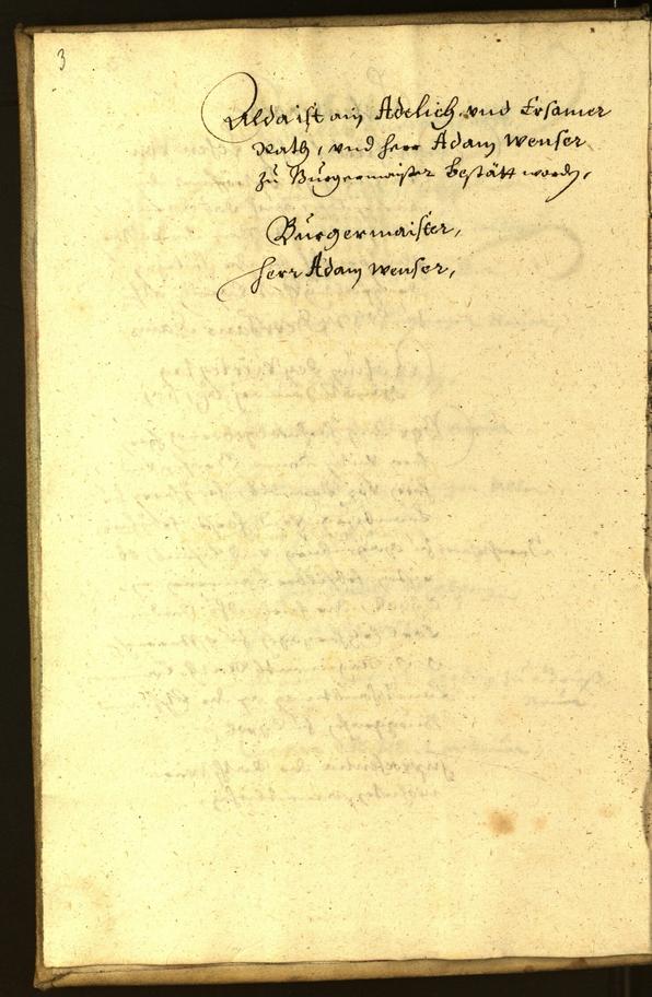 Stadtarchiv Bozen - BOhisto Ratsprotokoll 1651 