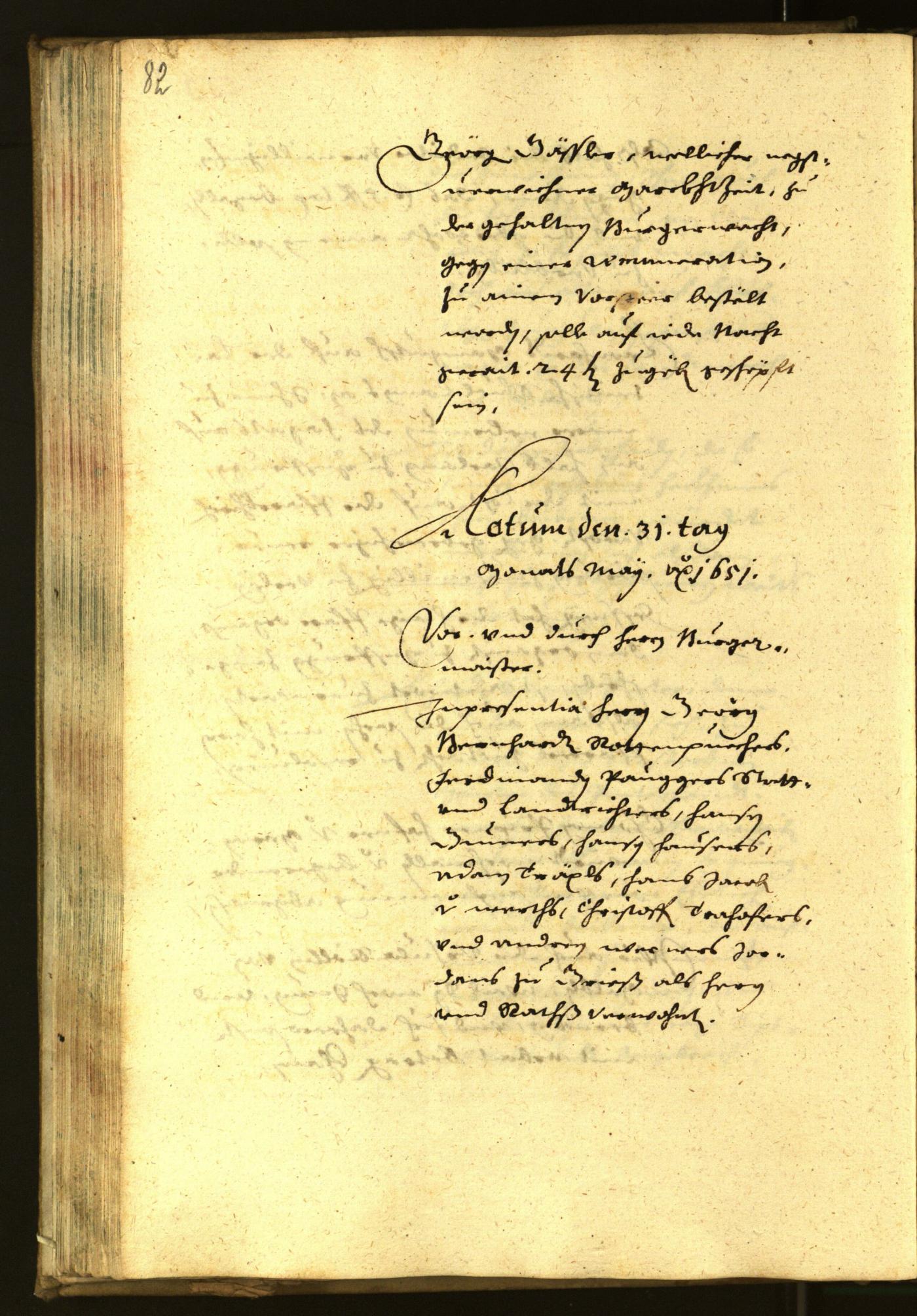 Civic Archives of Bozen-Bolzano - BOhisto Minutes of the council 1651 