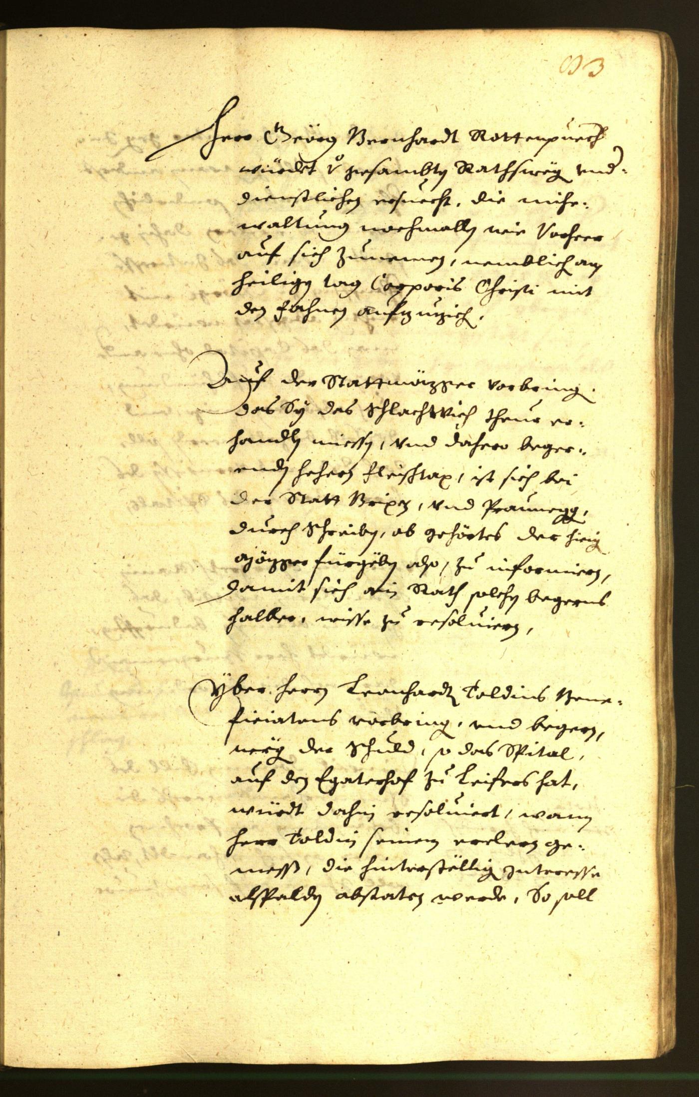 Stadtarchiv Bozen - BOhisto Ratsprotokoll 1651 