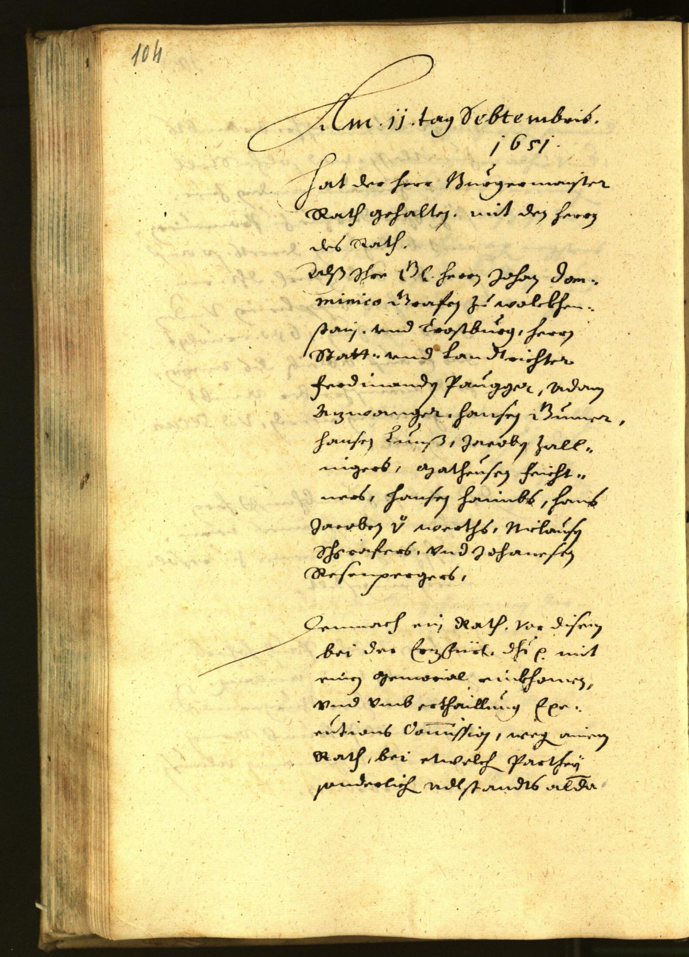 Civic Archives of Bozen-Bolzano - BOhisto Minutes of the council 1651 