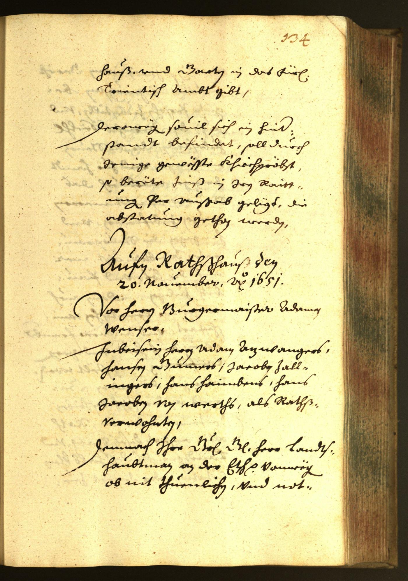 Stadtarchiv Bozen - BOhisto Ratsprotokoll 1651 