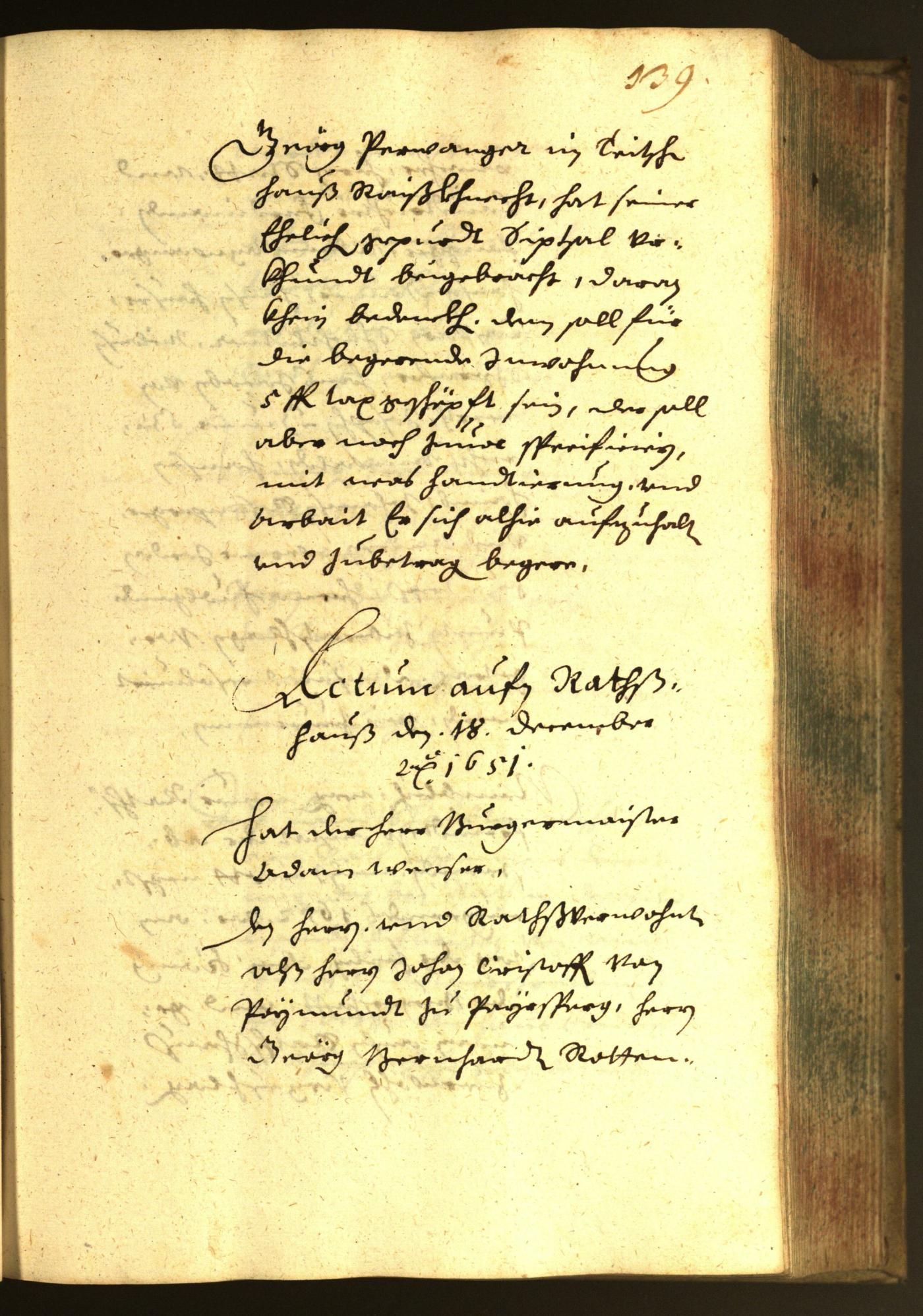 Stadtarchiv Bozen - BOhisto Ratsprotokoll 1651 