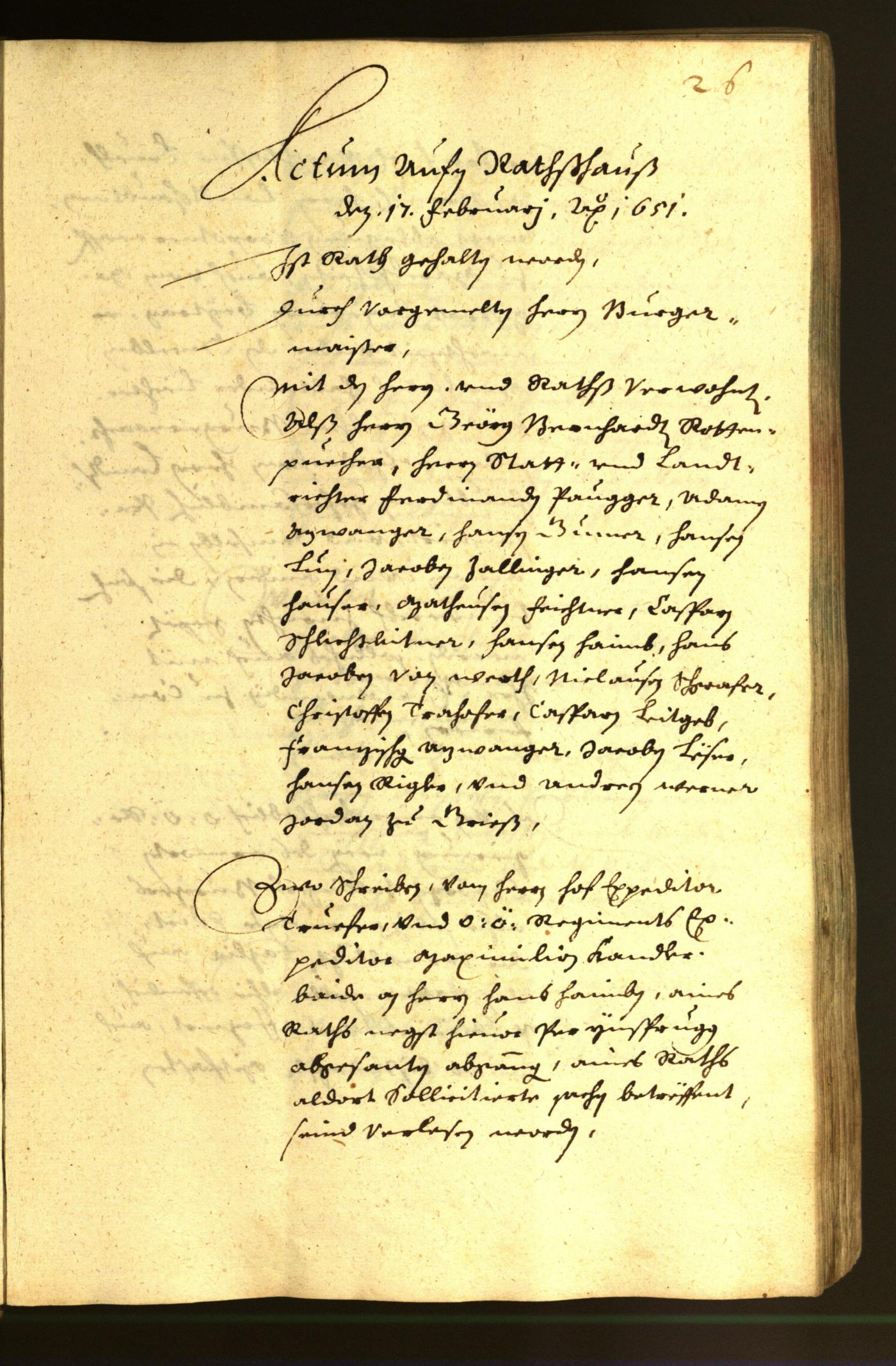 Civic Archives of Bozen-Bolzano - BOhisto Minutes of the council 1651 