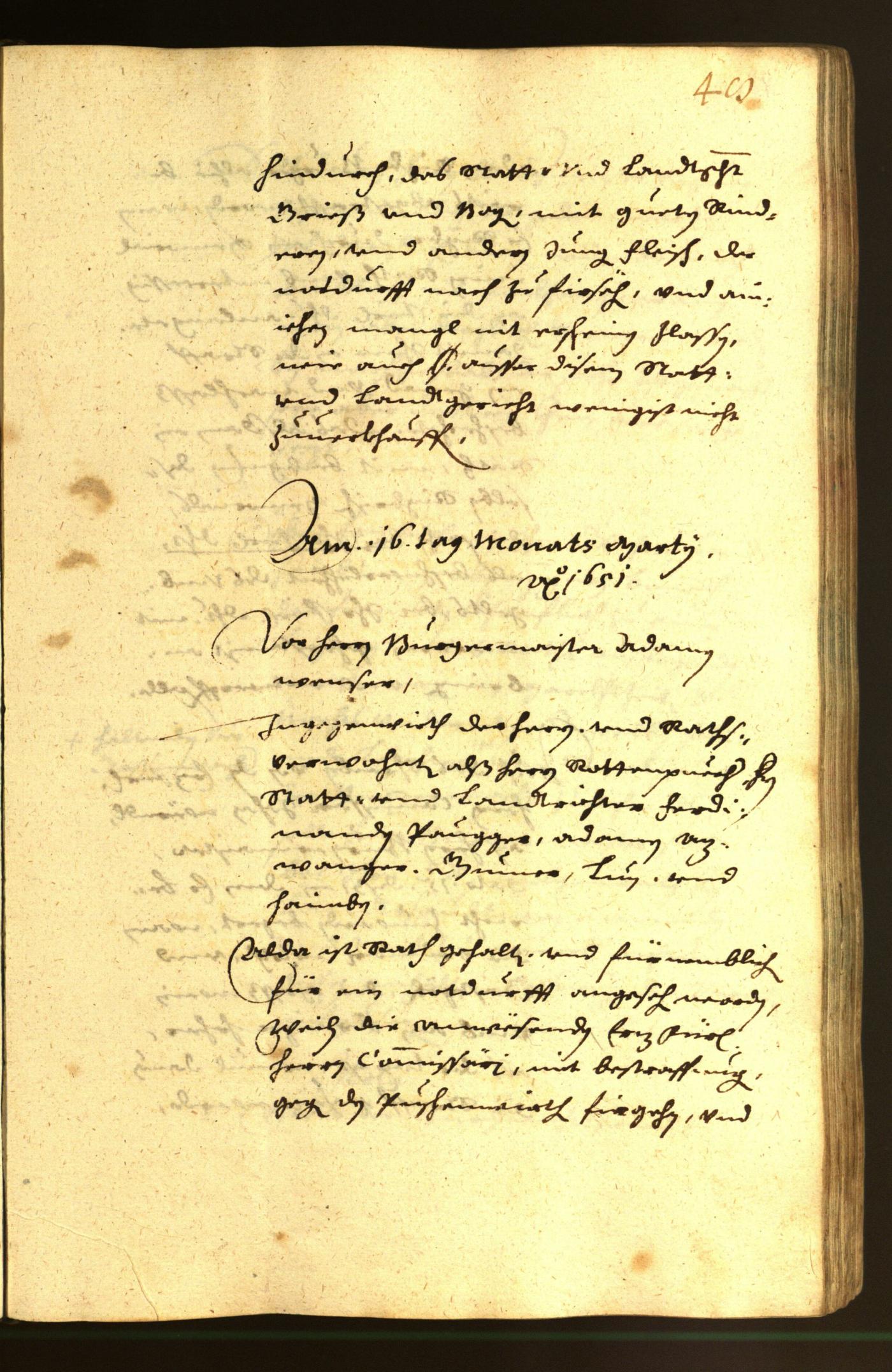 Civic Archives of Bozen-Bolzano - BOhisto Minutes of the council 1651 