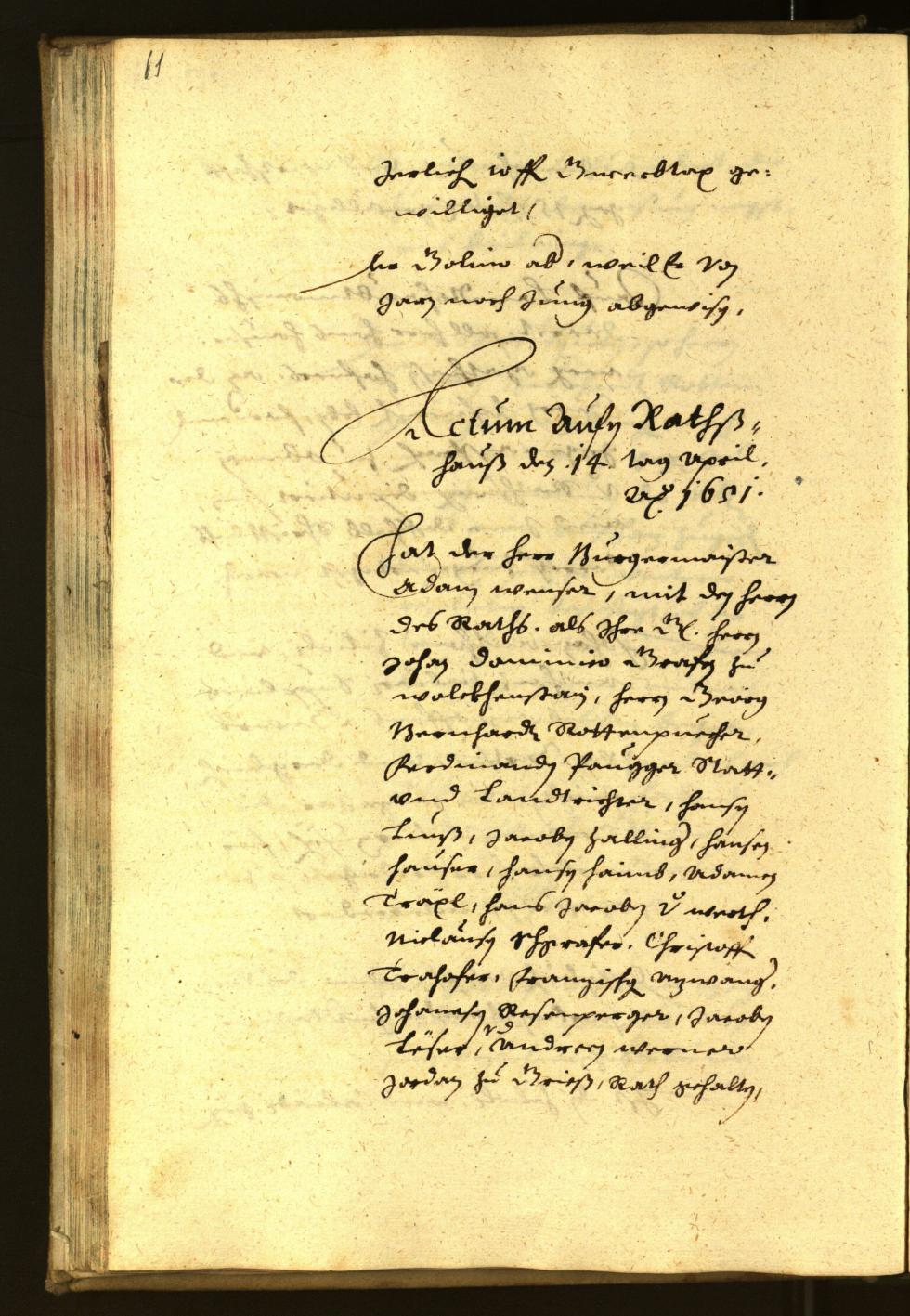 Civic Archives of Bozen-Bolzano - BOhisto Minutes of the council 1651 