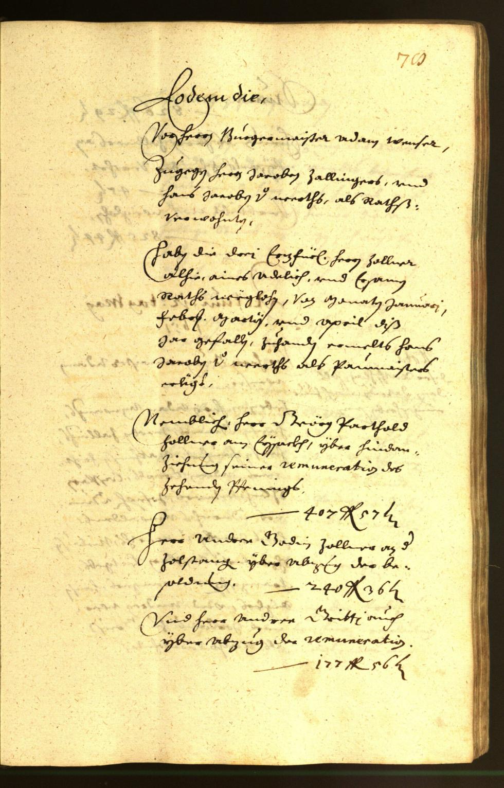 Stadtarchiv Bozen - BOhisto Ratsprotokoll 1651 