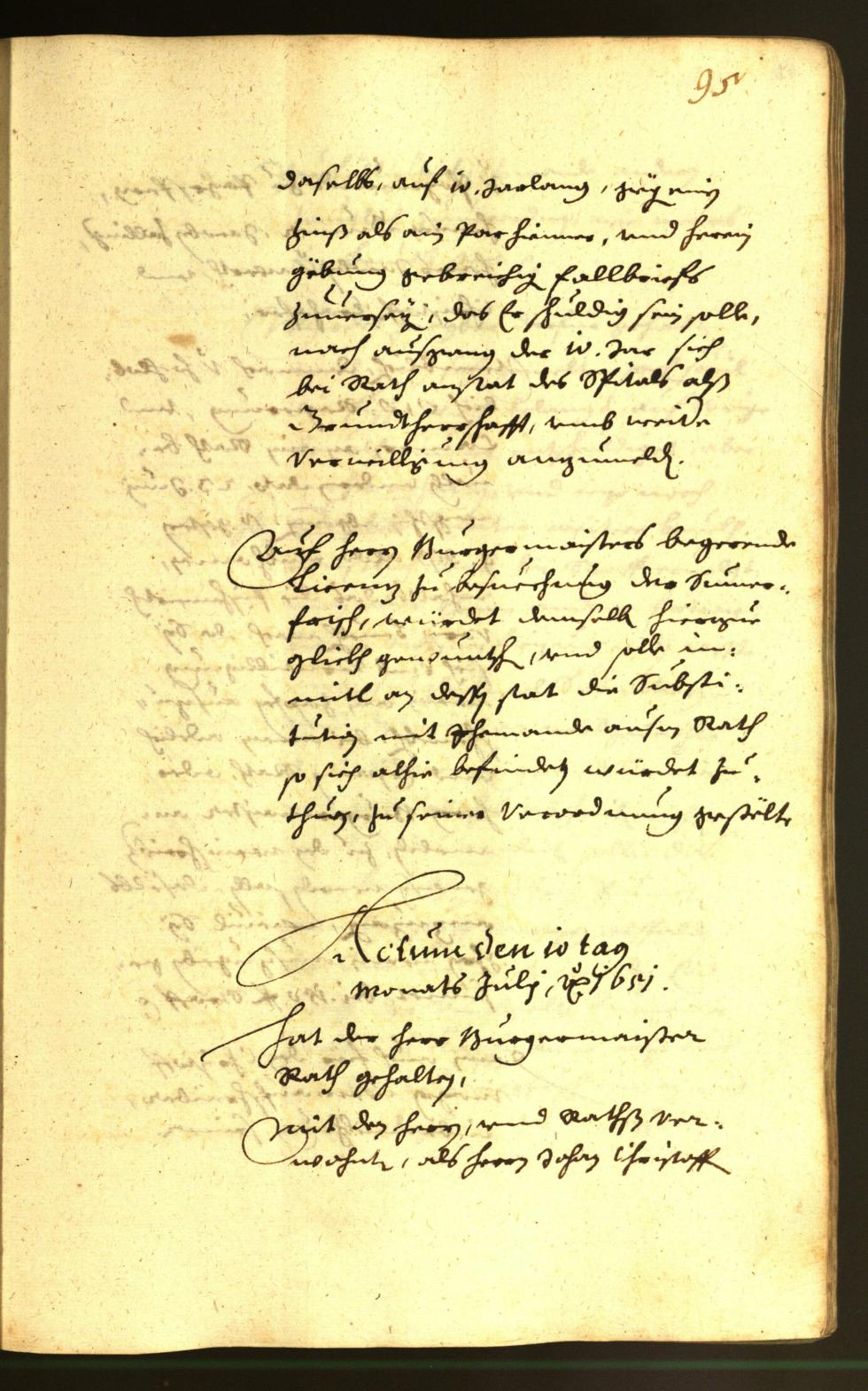 Civic Archives of Bozen-Bolzano - BOhisto Minutes of the council 1651 