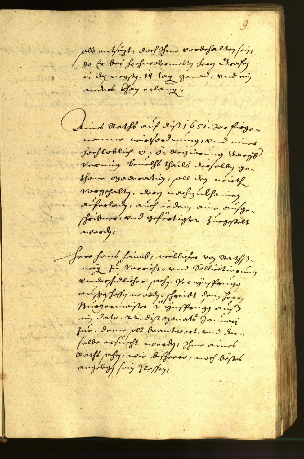 Stadtarchiv Bozen - BOhisto Ratsprotokoll 1651 