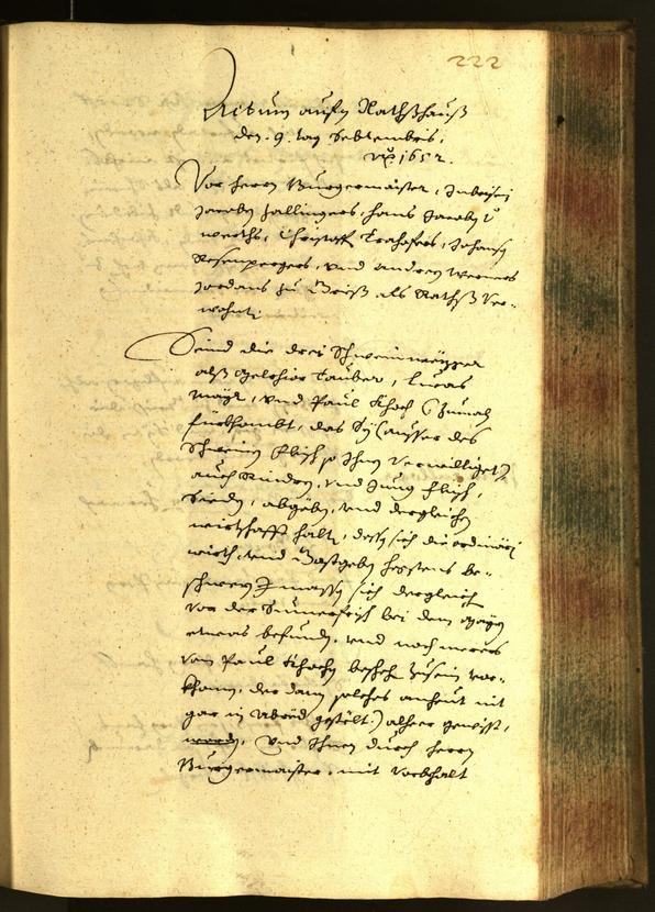 Civic Archives of Bozen-Bolzano - BOhisto Minutes of the council 1652 