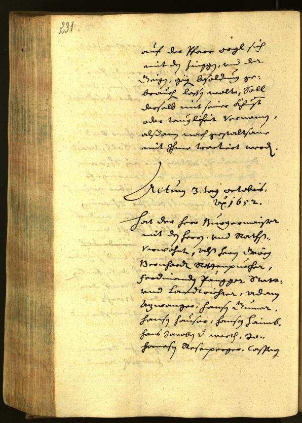 Civic Archives of Bozen-Bolzano - BOhisto Minutes of the council 1652 