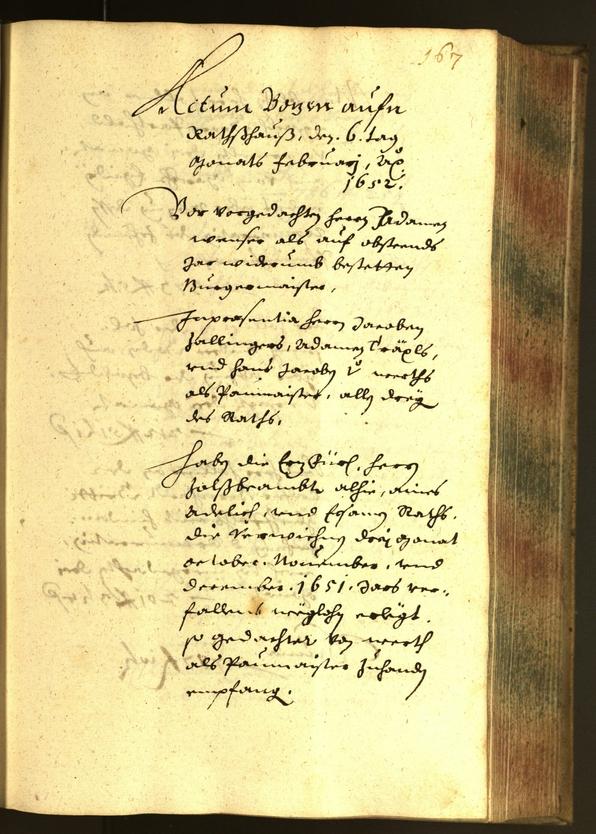 Civic Archives of Bozen-Bolzano - BOhisto Minutes of the council 1652 