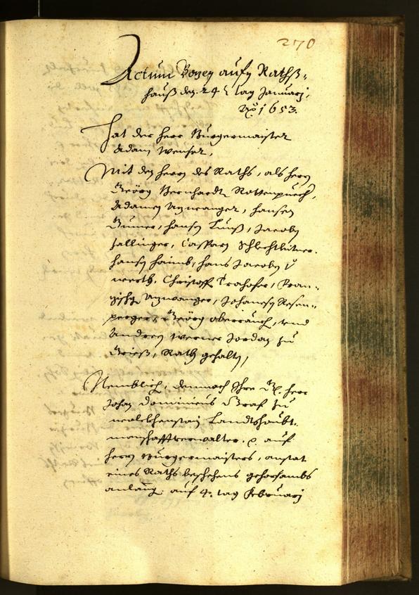 Civic Archives of Bozen-Bolzano - BOhisto Minutes of the council 1652 