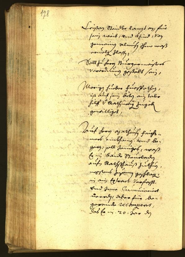 Stadtarchiv Bozen - BOhisto Ratsprotokoll 1652 