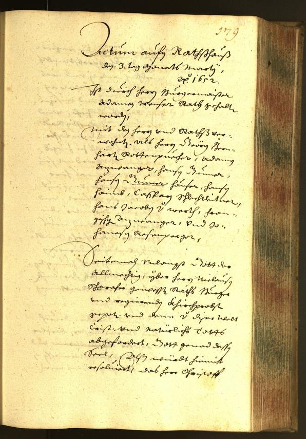 Civic Archives of Bozen-Bolzano - BOhisto Minutes of the council 1652 