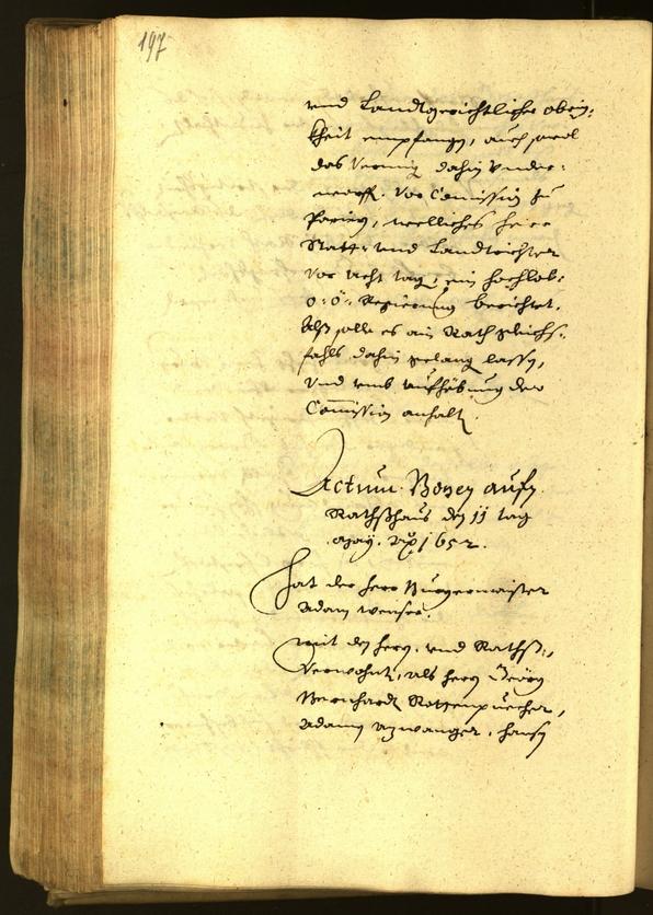 Civic Archives of Bozen-Bolzano - BOhisto Minutes of the council 1652 