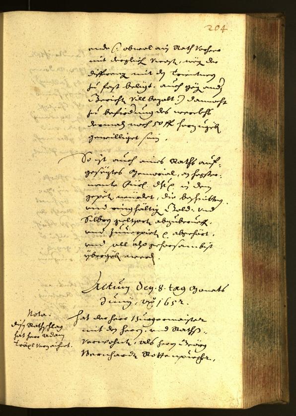 Civic Archives of Bozen-Bolzano - BOhisto Minutes of the council 1652 