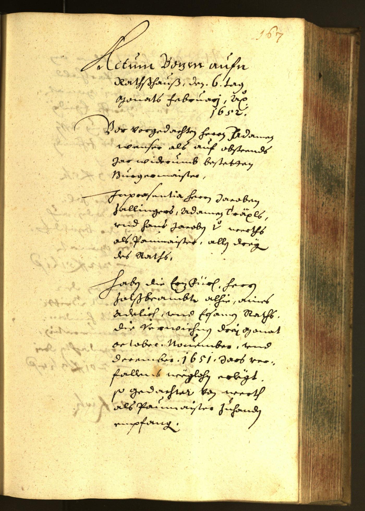 Civic Archives of Bozen-Bolzano - BOhisto Minutes of the council 1652 