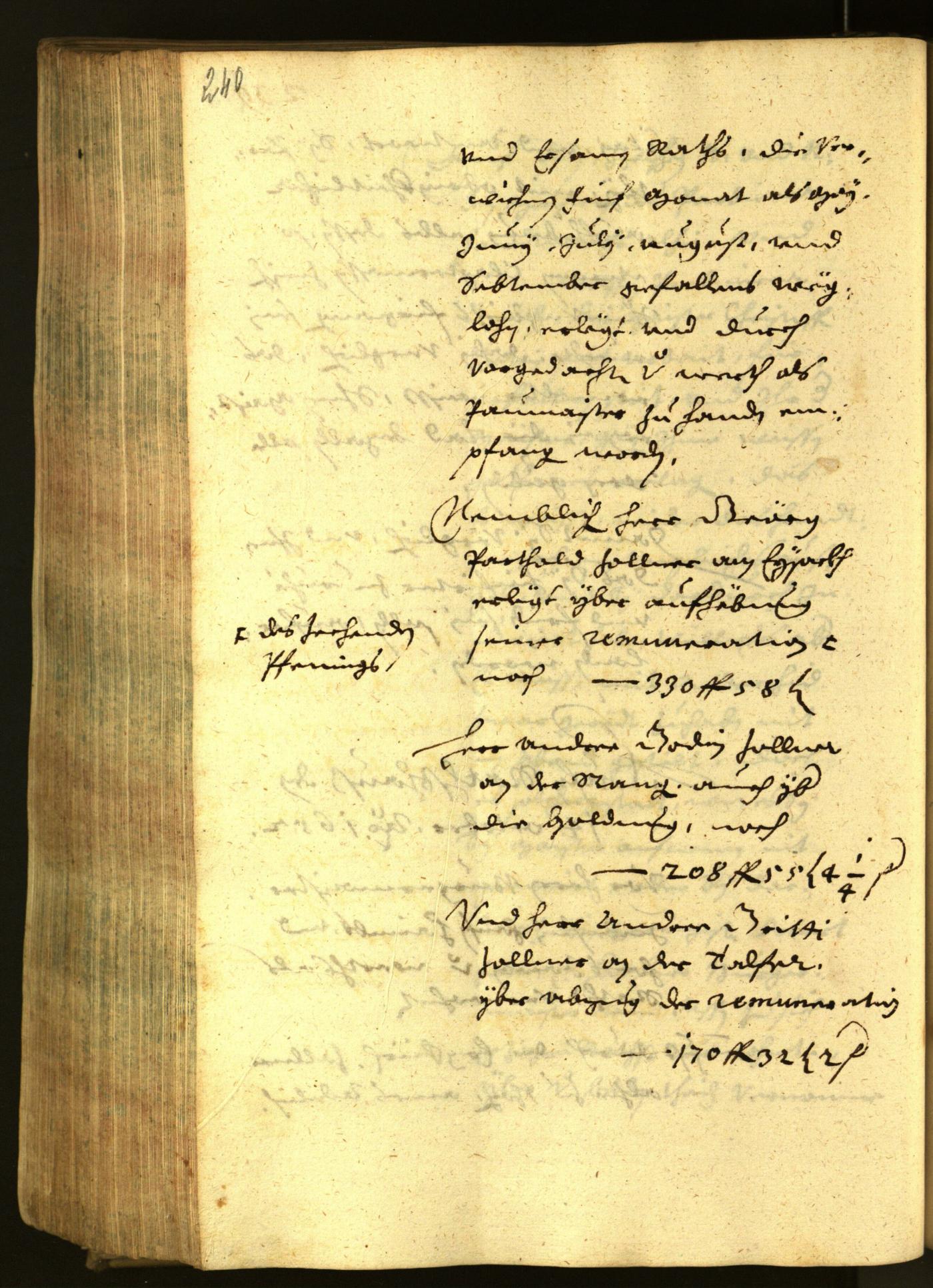 Stadtarchiv Bozen - BOhisto Ratsprotokoll 1652 