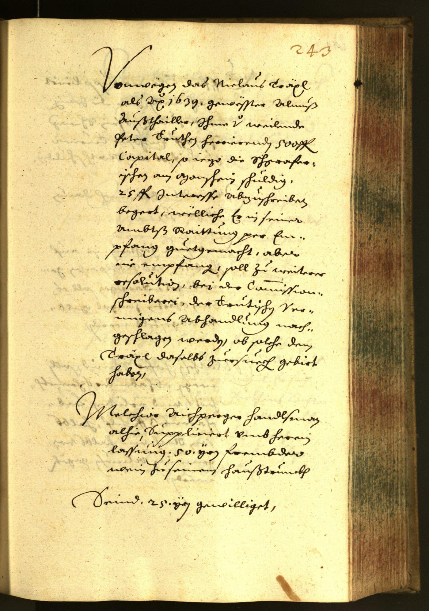 Stadtarchiv Bozen - BOhisto Ratsprotokoll 1652 