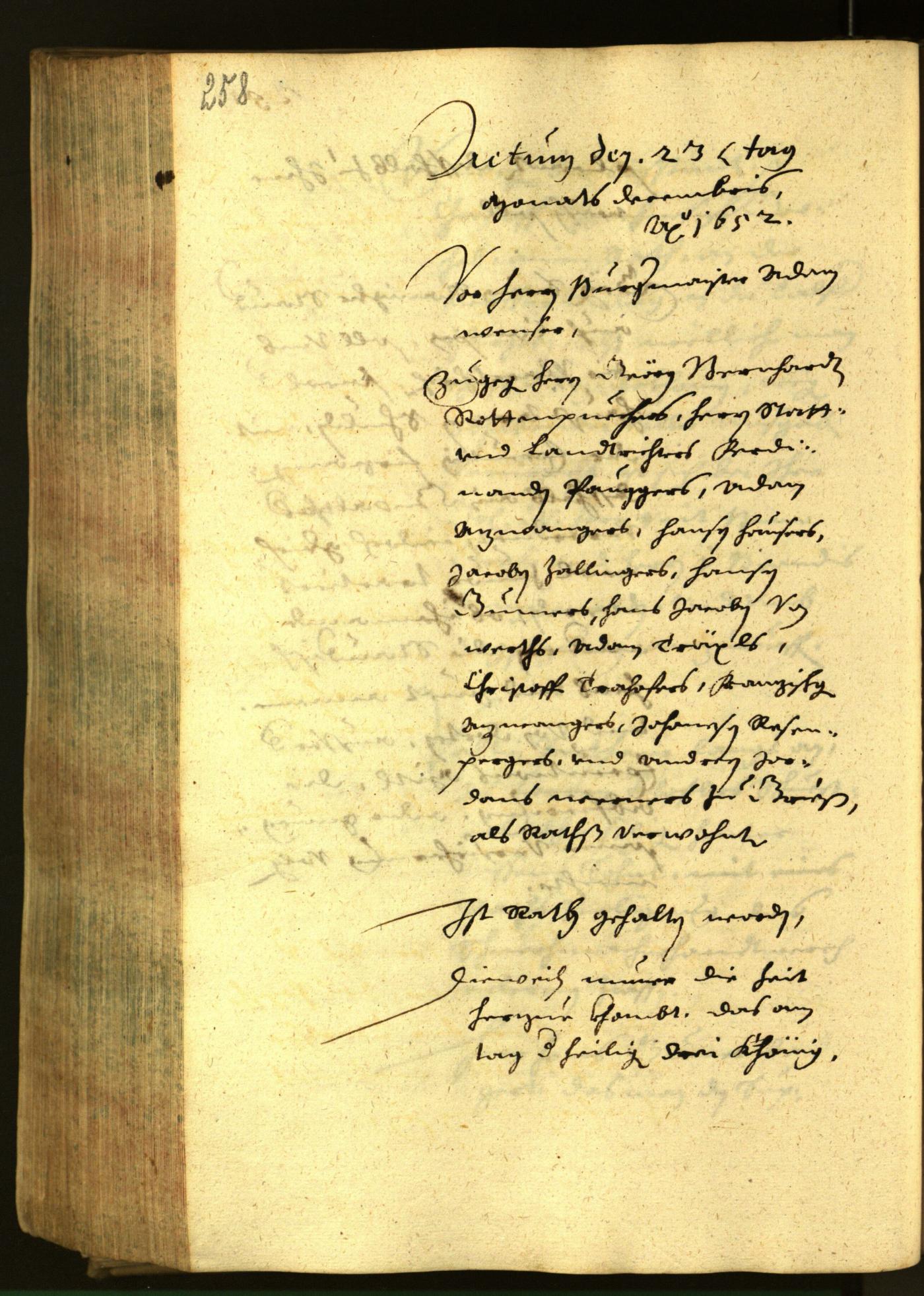 Civic Archives of Bozen-Bolzano - BOhisto Minutes of the council 1652 