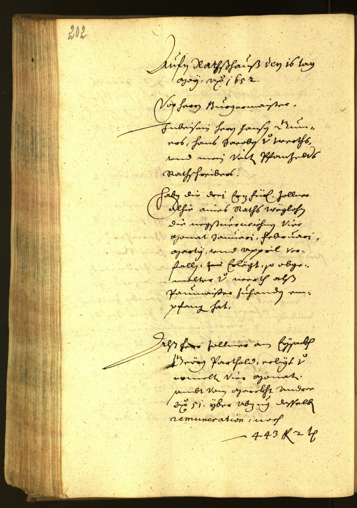 Civic Archives of Bozen-Bolzano - BOhisto Minutes of the council 1652 