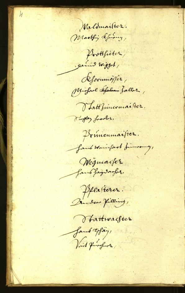 Stadtarchiv Bozen - BOhisto Ratsprotokoll 1653 