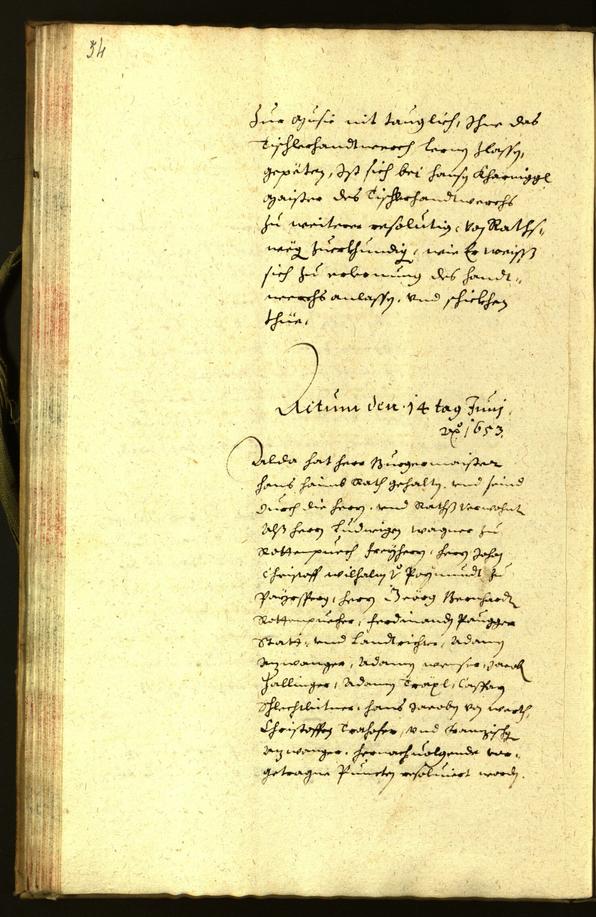 Archivio Storico della Città di Bolzano - BOhisto protocollo consiliare 1653 