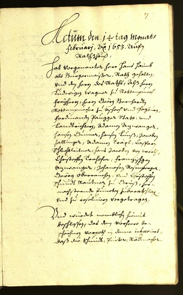 Civic Archives of Bozen-Bolzano - BOhisto Minutes of the council 1653 