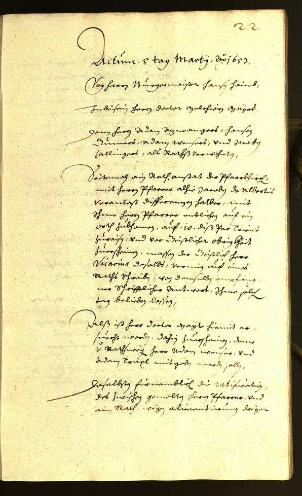 Civic Archives of Bozen-Bolzano - BOhisto Minutes of the council 1653 