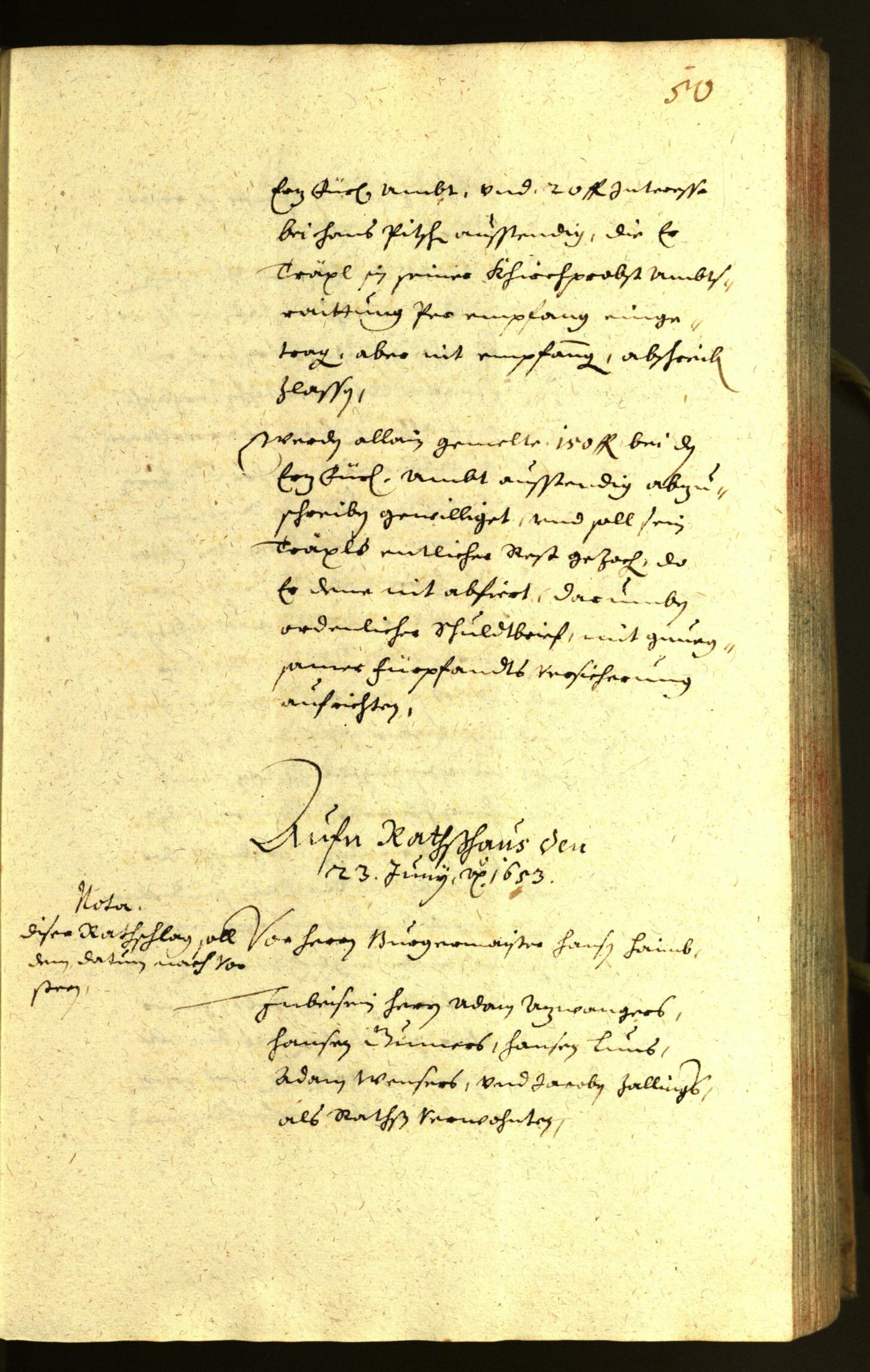 Civic Archives of Bozen-Bolzano - BOhisto Minutes of the council 1653 