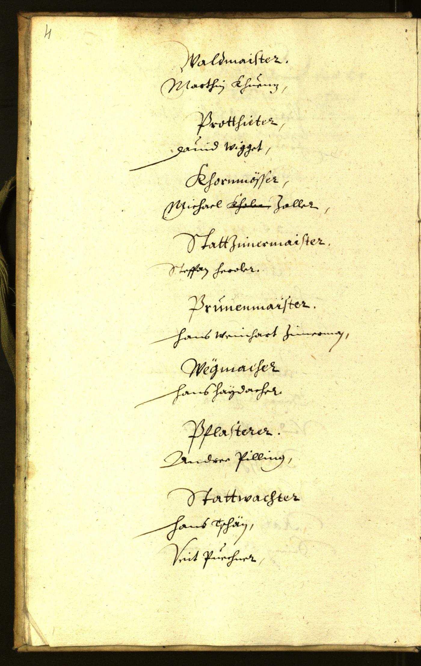 Stadtarchiv Bozen - BOhisto Ratsprotokoll 1653 