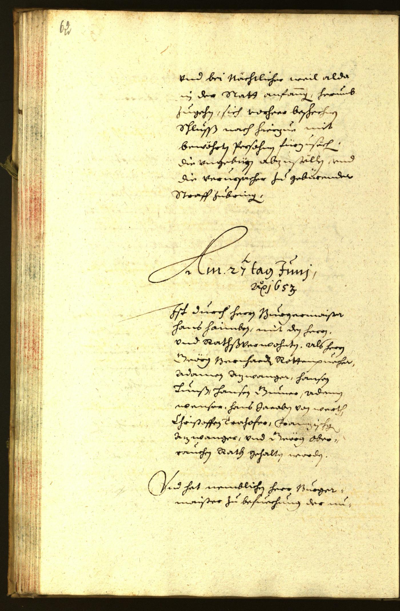 Civic Archives of Bozen-Bolzano - BOhisto Minutes of the council 1653 