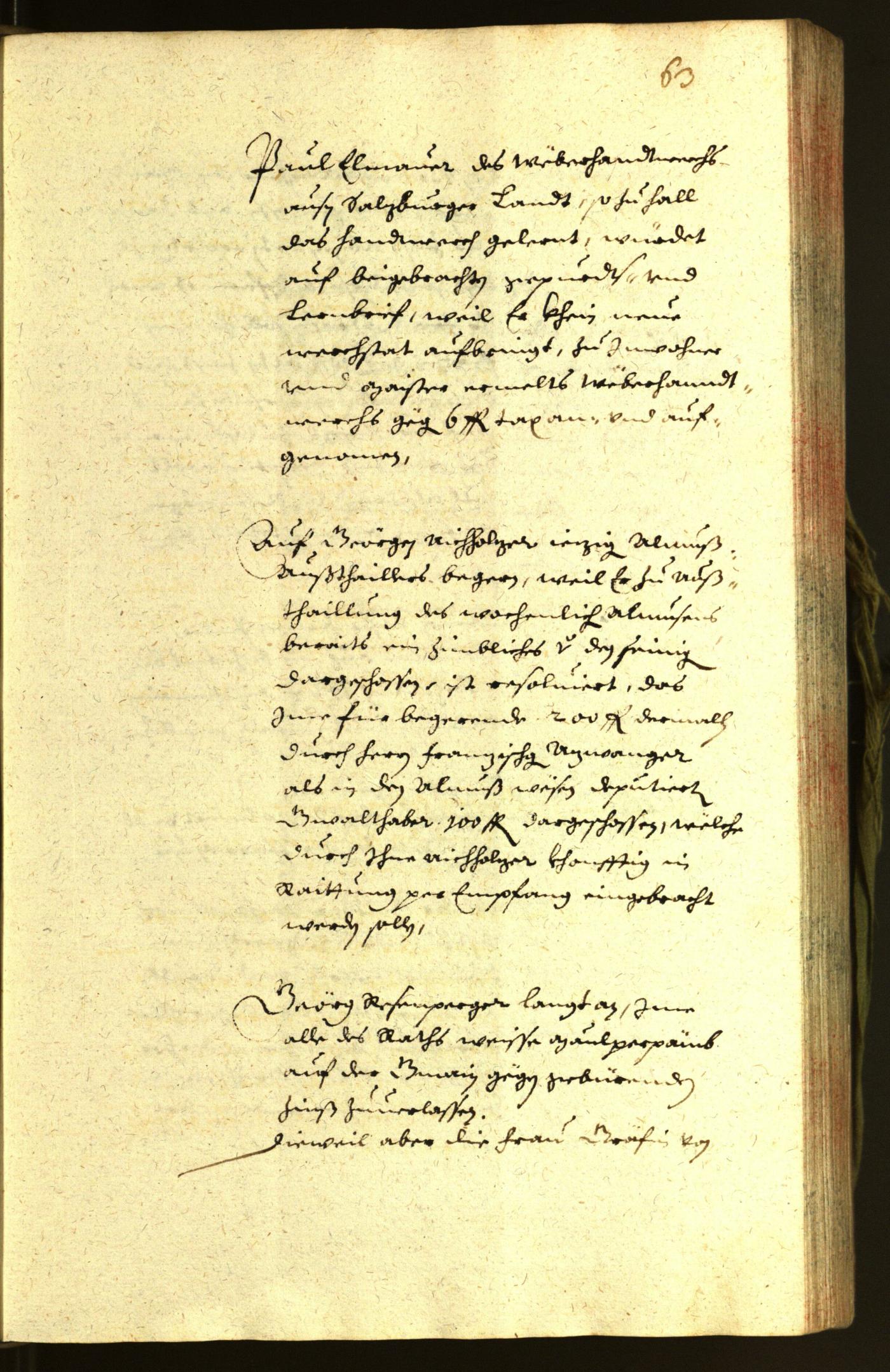 Stadtarchiv Bozen - BOhisto Ratsprotokoll 1653 