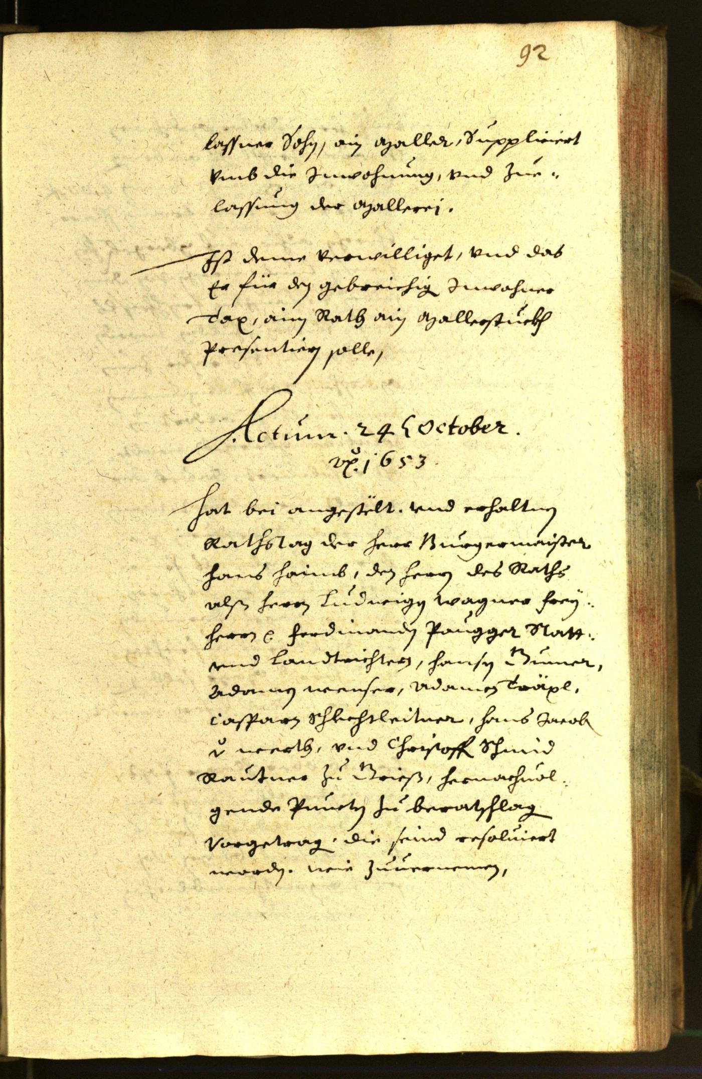 Civic Archives of Bozen-Bolzano - BOhisto Minutes of the council 1653 