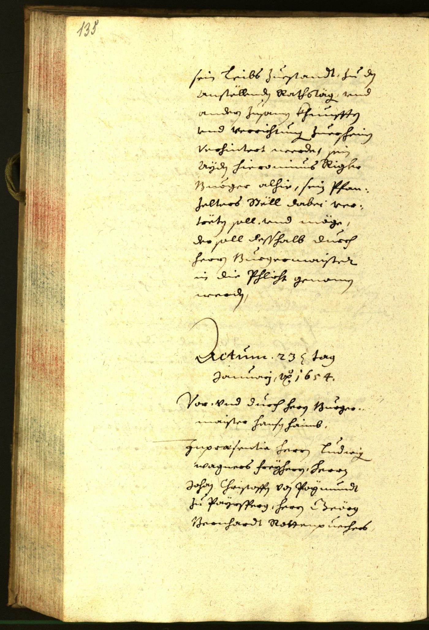 Stadtarchiv Bozen - BOhisto Ratsprotokoll 1653 